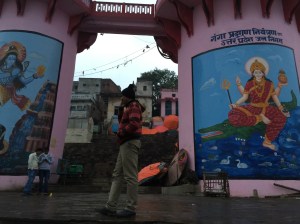These are huge sewage treatment tanks--nicely decorated, natch.