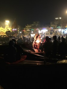 Saraswathi after Saraswathi is carried down and loaded into a boat.