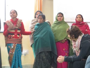 This is a group of home workers--handicrafts.