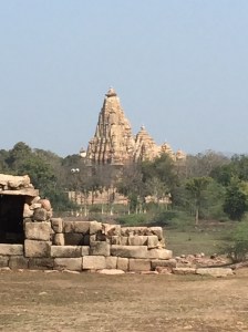 From these oldest ruins the main temple park is visible.