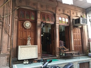 Another building in the quiet alley.