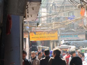 Late morning crowd in the paper district.