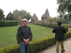 Entering the temple park--clean and serene.
