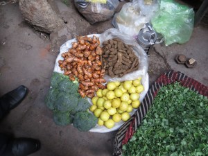 Upper left--looks like ginger but is fresh turmeric.
