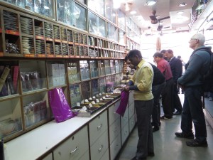 In the spice store.